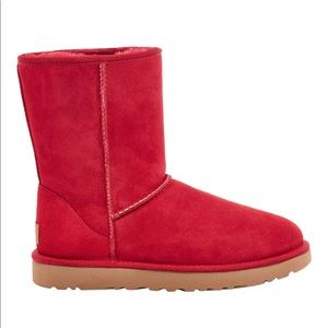 Red UGG Classic Short II Boots